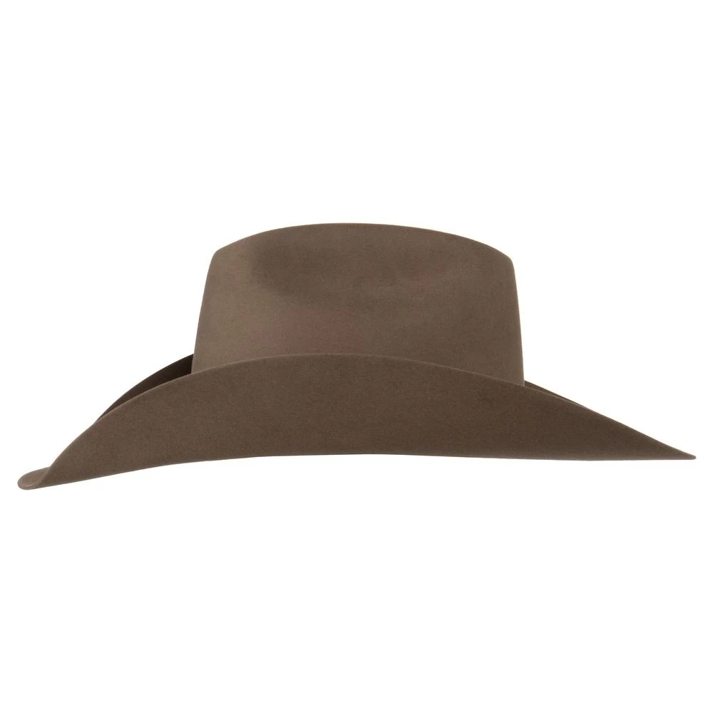 American Hats 7X Pecan Rancher Crease 4 1/4in. Brim Felt Cowboy Hat 5 American Hats 7X Pecan Rancher Crease 4 1/4in. Brim Felt Cowboy Hat - Image 3