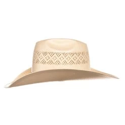 American Hats Fancy Vent Diamond Weave 9 Line Black Band 3 3/4in. Brim Straw Fashion Hat -HORSE TACK Store 8300S9LBLK375 3