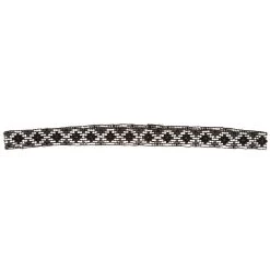 Austin Accent Inc. 5/8in. Beaded Stretch Diamond Black/White Hat Band