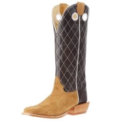 Hondo Enterprises Inc Men's Maple Crazy Horse 16in. Brown Volcano Top Cowboy Boots