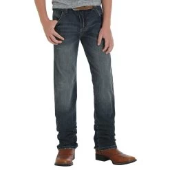 Wrangler Boys Retro Slim Straight Jeans -HORSE TACK Store 88BWZJM 1