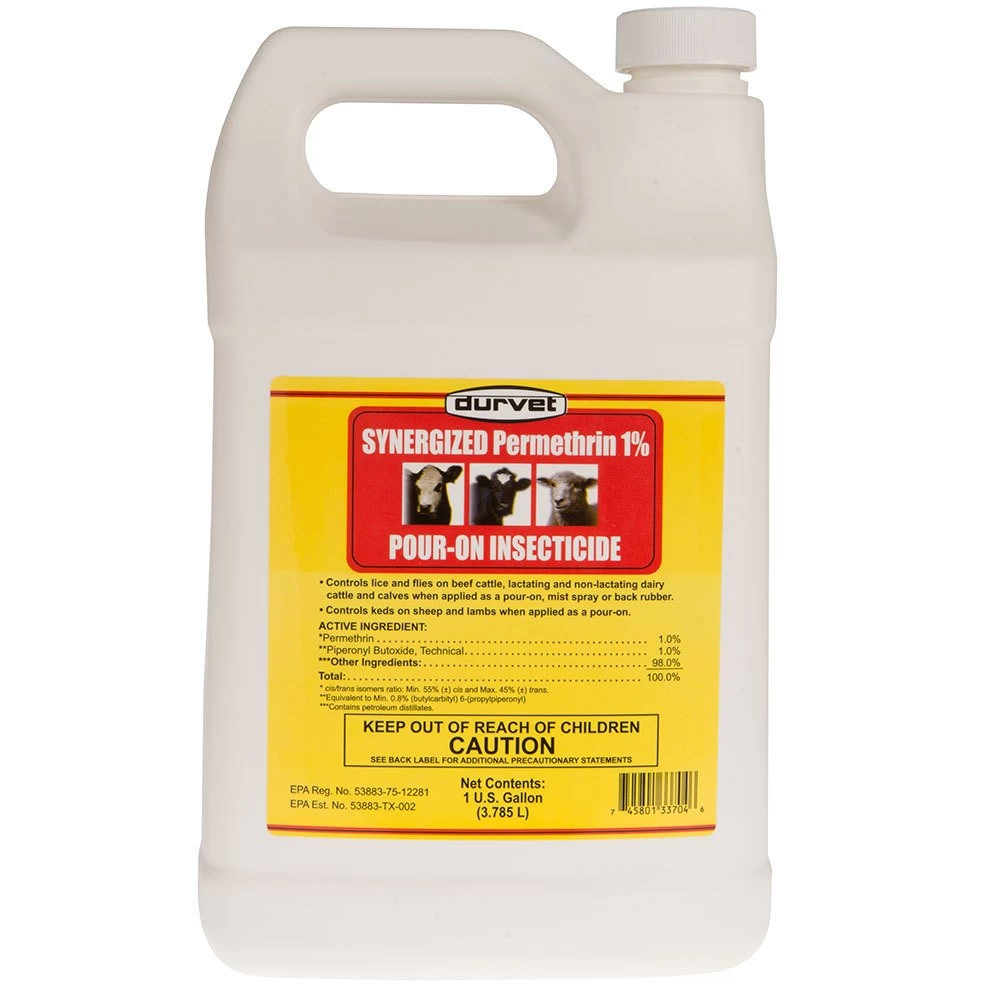 Durvet Permethrin Synergized Pour-On 3 Durvet Permethrin Synergized Pour-On