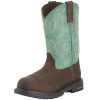 Ariat Tracey Oily Distressed Brown 9` Turq Top -HORSE TACK Store 90221 default l