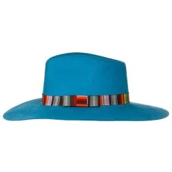 Women's M+F Turquoise With Serape Band Fashion Hat -HORSE TACK Store 98T7891233 2