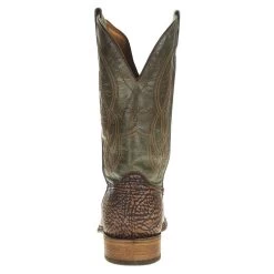 Corral Mens Brown Bull Shoulder Green Top Sq Toe Boot -HORSE TACK Store A3922 3