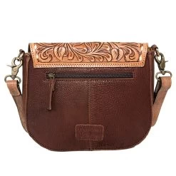 American Darling Tooled Leather And Cowhide Purse 11 American Darling Tooled Leather And Cowhide Purse -HORSE TACK Store ADBGA211C 05