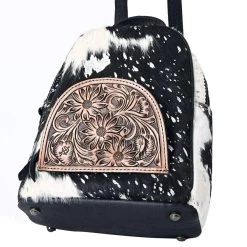 American Darling Small Hair-On Hide Convertible Concealed Carry Backpack Purse 10 American Darling Small Hair-On Hide Convertible Concealed Carry Backpack Purse -HORSE TACK Store ADBGS156ACSL 04