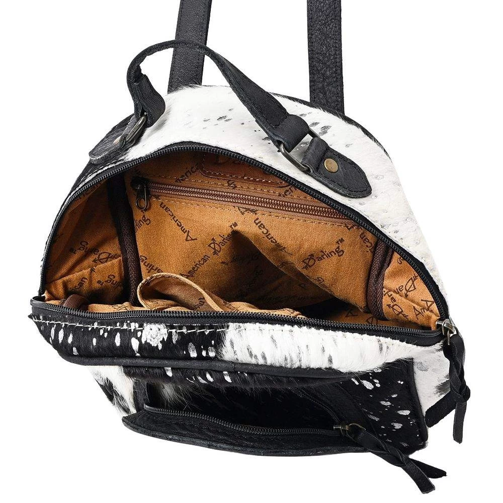 American Darling Small Hair-On Hide Convertible Concealed Carry Backpack Purse 7 American Darling Small Hair-On Hide Convertible Concealed Carry Backpack Purse - Image 5