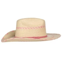 Atwood Hats Pink Pinto Palm Leaf Kid's Hat 7 Atwood Hats Pink Pinto Palm Leaf Kid's Hat -HORSE TACK Store ATW PINKPINTO 2