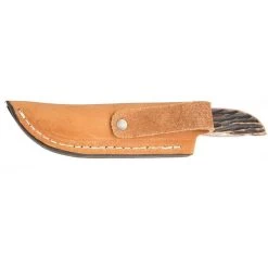 Anza Medium Clip Point Knife W/Amber Bone Handle -HORSE TACK Store AZ WK 3 008