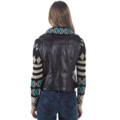 Montanaco Women's Aztec Faux Leather Jacket -HORSE TACK Store BF18280 05