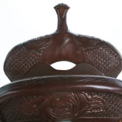 Burns Saddlery 13 Inch 20HD Chocolate Roughout Barrel Saddle -HORSE TACK Store BR 3041 13 20 HD 2