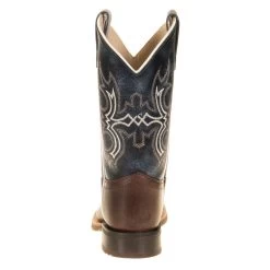Old West Youth Wipe Out Blue Shaft Brown Foot Cowboy Boots -HORSE TACK Store BSC1914 31