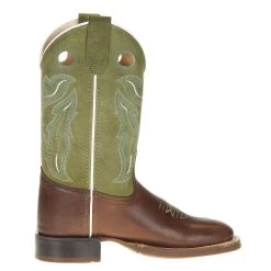 Old West Old West Youth Woody Light Earth Light Green Suede Boot -HORSE TACK Store BSC1945 41