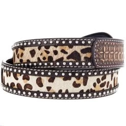 Rafter T Ranch Company Ladies Gator Leopard Print Belt -HORSE TACK Store BT626 2