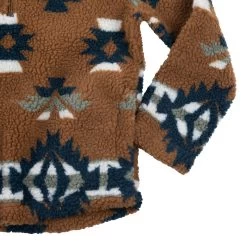 Wrangler Boys Brown Aztec Sherpa Pullover -HORSE TACK Store BZ3106E 2