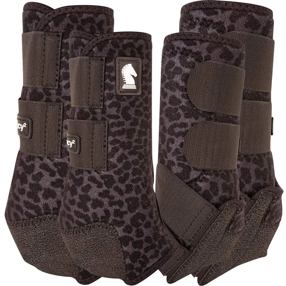 Classic Legacy2 4 Pack Black Leopard Splint Boots 4 Classic Legacy2 4 Pack Black Leopard Splint Boots - Image 2