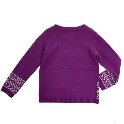 Cotton And Rye Outfitters Girl's Longhorn Purple Sweater -HORSE TACK Store CRG212PL 04