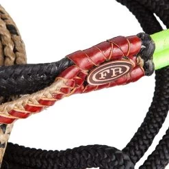 Fabio Riberio 7 Plait American Braided Bull Rope-Left Handed -HORSE TACK Store FR BR1 L blk lime 3