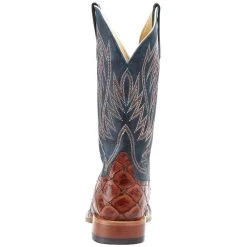Horsepower Boots Kid's Cognac Filet Of Fish Seas Turquoise Top Cowboy Boots -HORSE TACK Store HPK1823 41