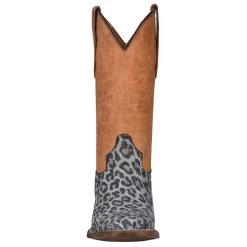Circle G Kids Turquoise Leopard Foot Honey Shaft Cowgirl Boot -HORSE TACK Store J7109 3