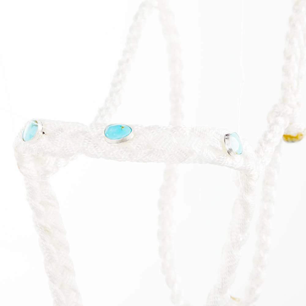 Steadfast Silver Designs Jarett Freeman/ Mule Tape Halter With Genuine Turquoise Stones 5 Steadfast Silver Designs Jarett Freeman/ Mule Tape Halter With Genuine Turquoise Stones - Image 3