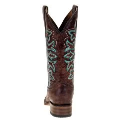 Circle G Women`s Brown W/Turq Stitching 11in Top Boot Western Boot -HORSE TACK Store L5640 9838