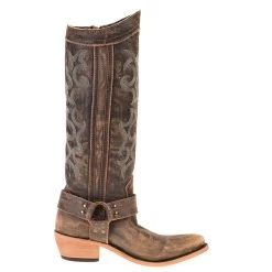 Women`s Liberty Black Brown Vintage Canela Tall Boot -HORSE TACK Store LB 711135 4