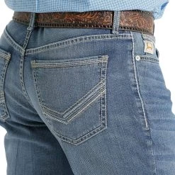 Cinch Men's Ian Medium Stonewash Jeans -HORSE TACK Store MB56436001 02