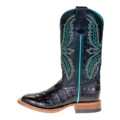 Macie Bean Boots Kids Black Caiman Print Cowgirl Boots -HORSE TACK Store MK9141 2