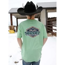 Cinch Boys Short Sleeve Green T-Shirt 5 Cinch Boys Short Sleeve Green T-Shirt -HORSE TACK Store MTT7670123 02