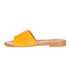 Agavesky Women's Agave Sky Mustard Full Quill Ostrich Sandal -HORSE TACK Store MUST SANDAL 2