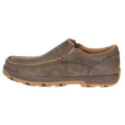 Twisted X Men's CellStretch Brown Bomber Casual Slip On Shoe -HORSE TACK Store MXC0003 2