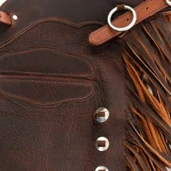 NRS Ranch Hand Brown Oiled Chinks 9 NRS Ranch Hand Brown Oiled Chinks -HORSE TACK Store NRS BCOT 2