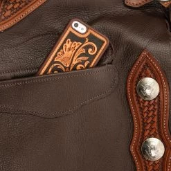 NRS Day Worker Dark Brown Chink -HORSE TACK Store NRS BWCDBN 4