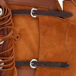 NRS Whiskey Day Worker Chinks -HORSE TACK Store NRS BWCWHISK 4