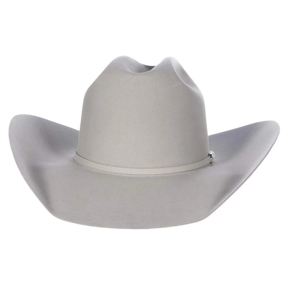 Resistol 40X Arena Silverbelly 4 1/4in. Brim Open Crown Felt Cowboy Hat 6 Resistol 40X Arena Silverbelly 4 1/4in. Brim Open Crown Felt Cowboy Hat - Image 4