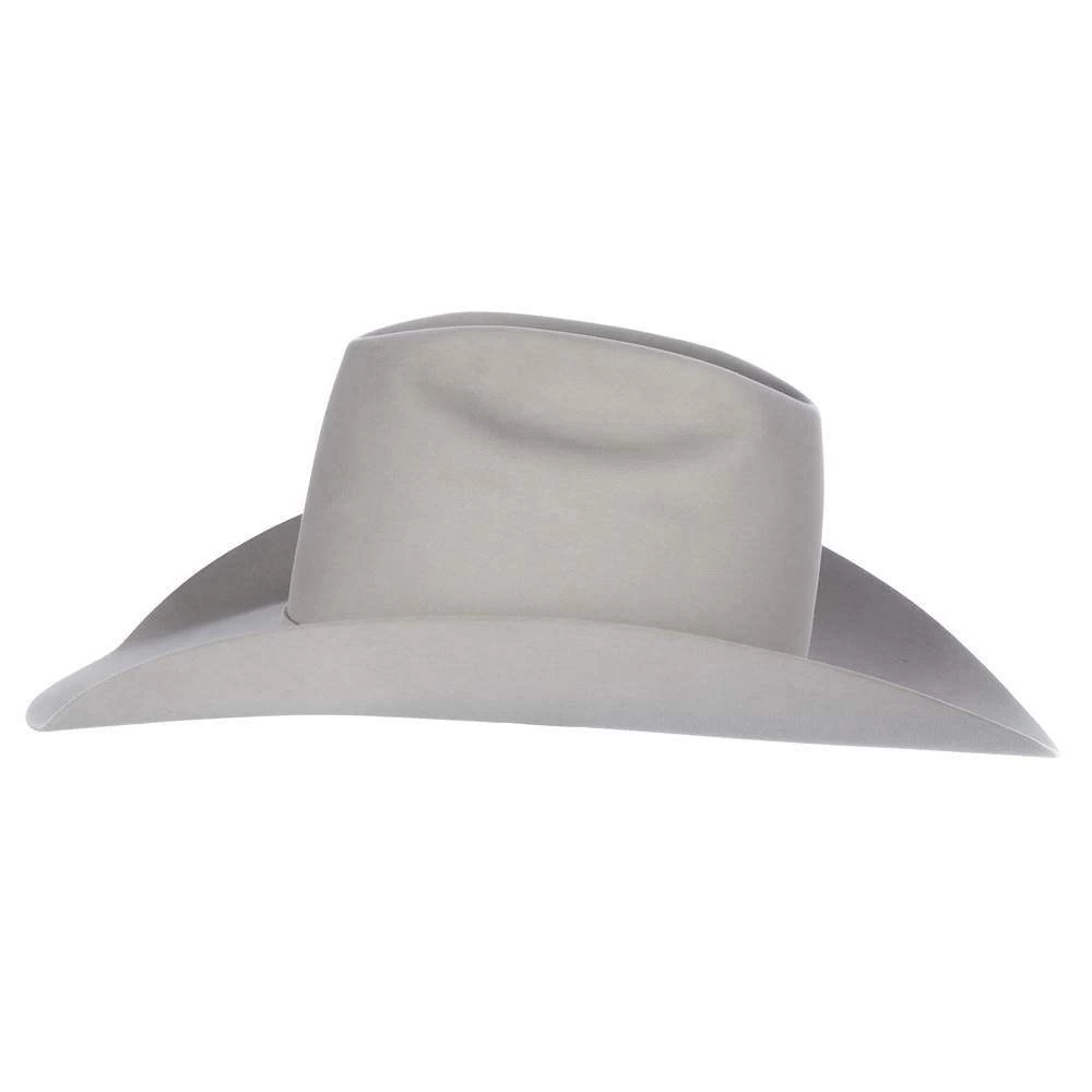 Resistol 40X Arena Silverbelly 4 1/4in. Brim Open Crown Felt Cowboy Hat 7 Resistol 40X Arena Silverbelly 4 1/4in. Brim Open Crown Felt Cowboy Hat - Image 5
