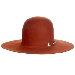 Resistol 6X Rust Midnight 4 1/4in. Brim Open Crown Felt Hat -HORSE TACK Store RFMDNT 1642RU 1