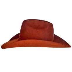 Resistol 6X Rust Midnight 4 1/4in. Brim Open Crown Felt Hat -HORSE TACK Store RFMDNT 1642RU 5