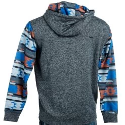 Hooey Youth Roughy West Gray Hoodie -HORSE TACK Store RH1157GYAZ 4