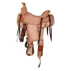 NRS Kids Rough Out With Buckstitch Ranch Saddle -HORSE TACK Store RK019 1