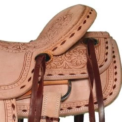 NRS Kids Rough Out With Buckstitch Ranch Saddle -HORSE TACK Store RK019 3