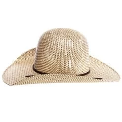 Rodeo King 3 Tone Open Crown 4-1/2in. Brim Straw Cowboy Hat -HORSE TACK Store RK222 2
