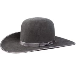 Rodeo King 7X Slate/Slate BE 4 /2in Brim Open Crown Felt Cowboy Hat 7 Rodeo King 7X Slate/Slate BE 4 /2in Brim Open Crown Felt Cowboy Hat -HORSE TACK Store RK229 open