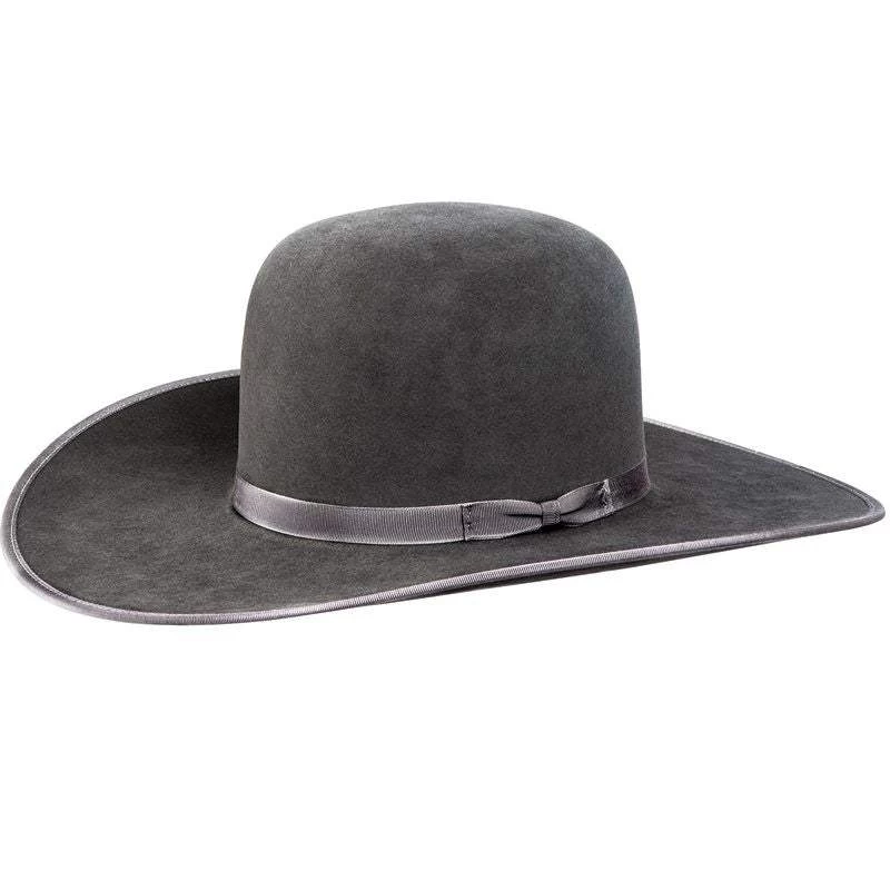 Rodeo King 7X Slate/Slate BE 4 /2in Brim Open Crown Felt Cowboy Hat 5 Rodeo King 7X Slate/Slate BE 4 /2in Brim Open Crown Felt Cowboy Hat - Image 3