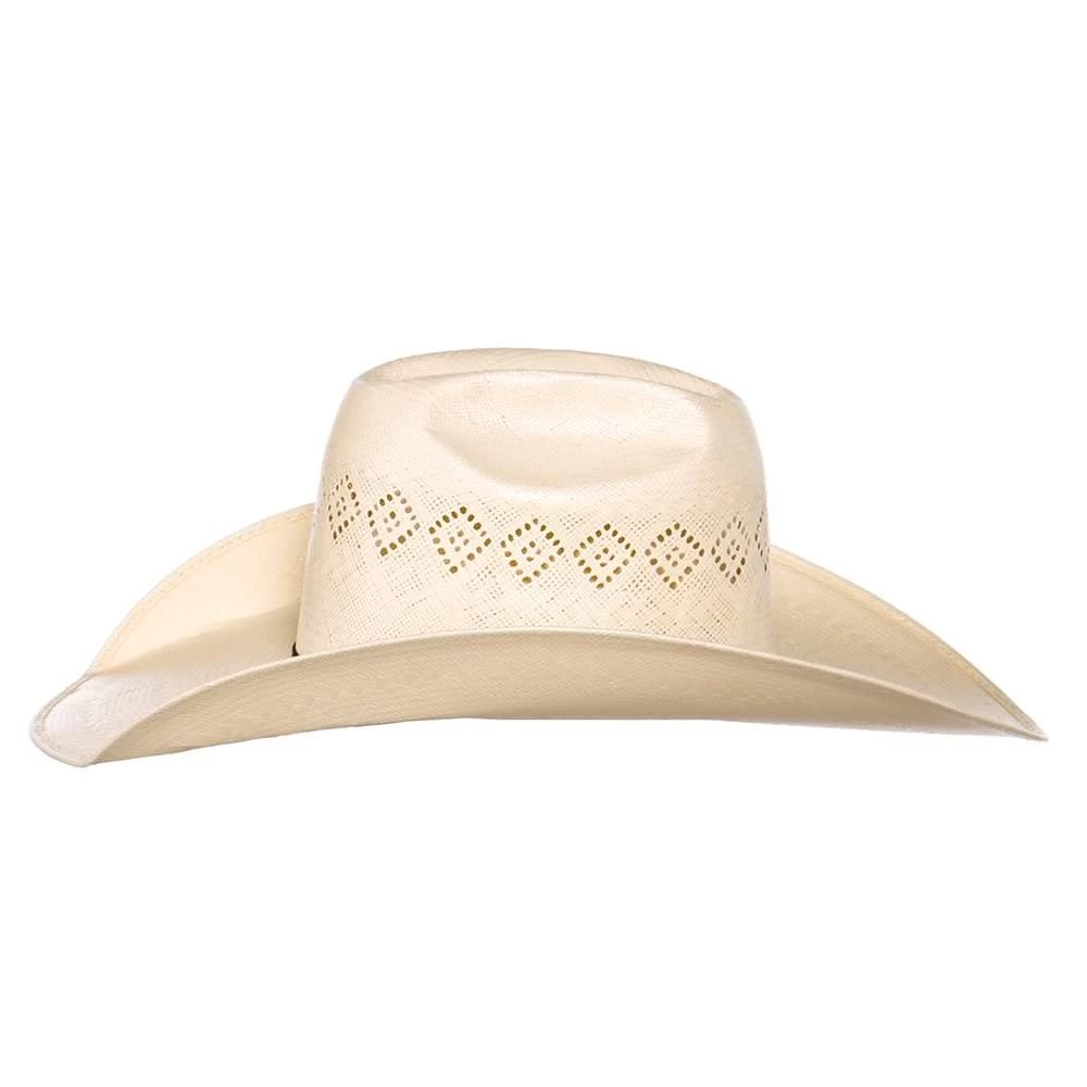 Rodeo King 24K Shantung Diamond 5in. Brim Open Crown Straw Hat 5 Rodeo King 24K Shantung Diamond 5in. Brim Open Crown Straw Hat - Image 3