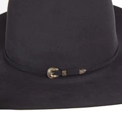Rodeo King 60X Charcoal Open Crown 4 1/2in. Brim Self Band Felt Cowboy Hat -HORSE TACK Store RK412 21
