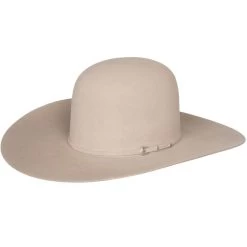 Rodeo King 7X Silver Belly Open Crown 4-1/2in. Brim Self Banded Felt Cowboy Hat 11 Rodeo King 7X Silver Belly Open Crown 4-1/2in. Brim Self Banded Felt Cowboy Hat -HORSE TACK Store RK450 4