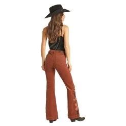 Rock & Roll Denim Corduroy Embroidered Trouser -HORSE TACK Store RRWD5HR0J9 B